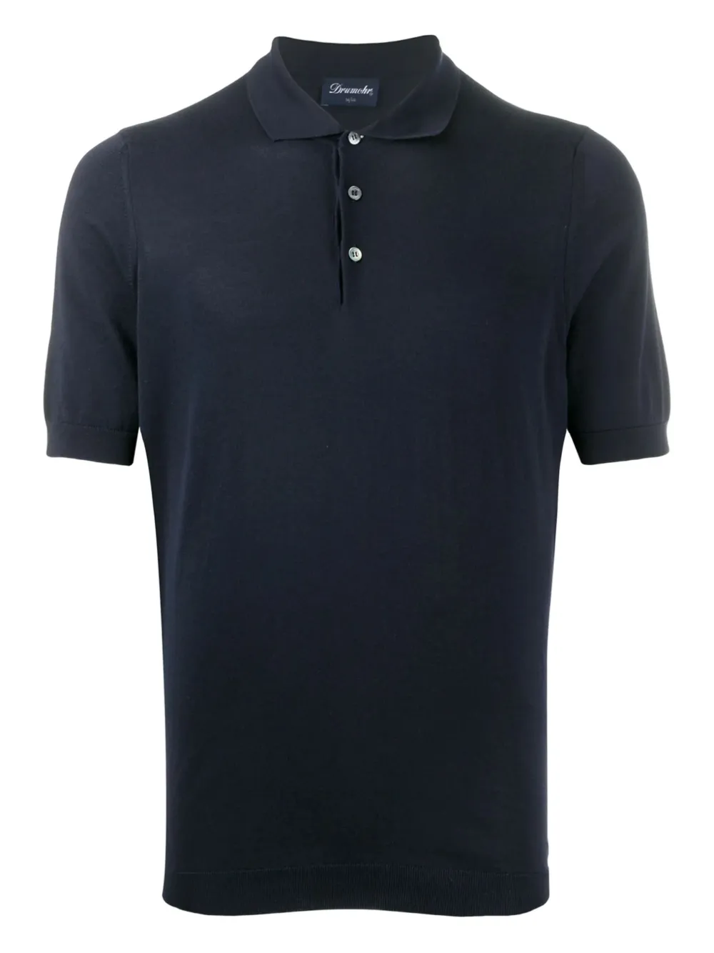 Drumohr cotton polo shirt | Blue | Image 1