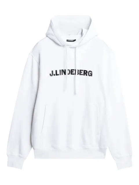 J.Lindeberg logo-print cotton hoodie