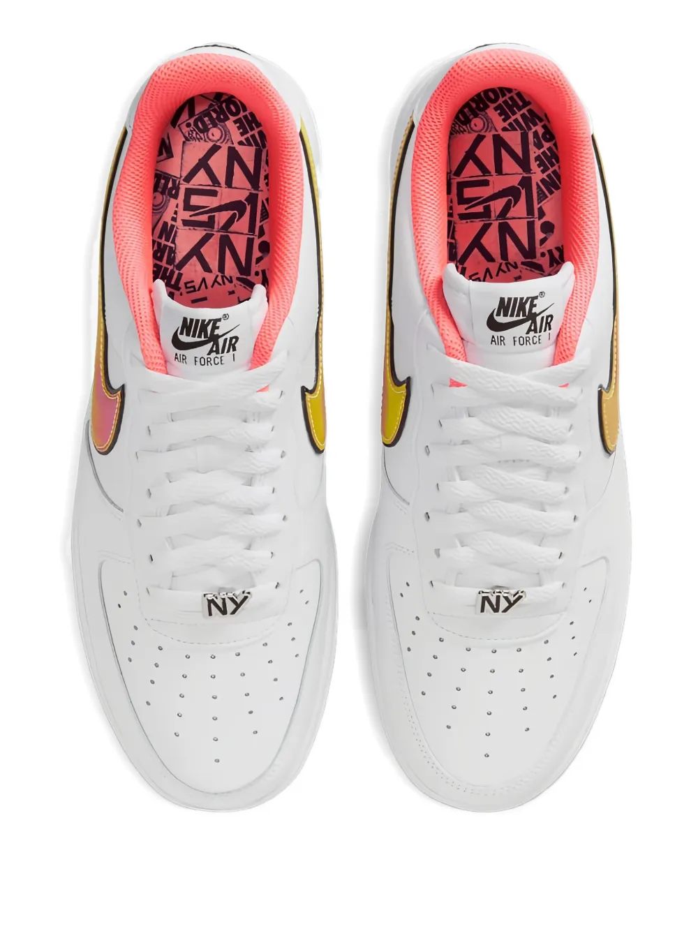 Nike iridescent-logo sneakers White