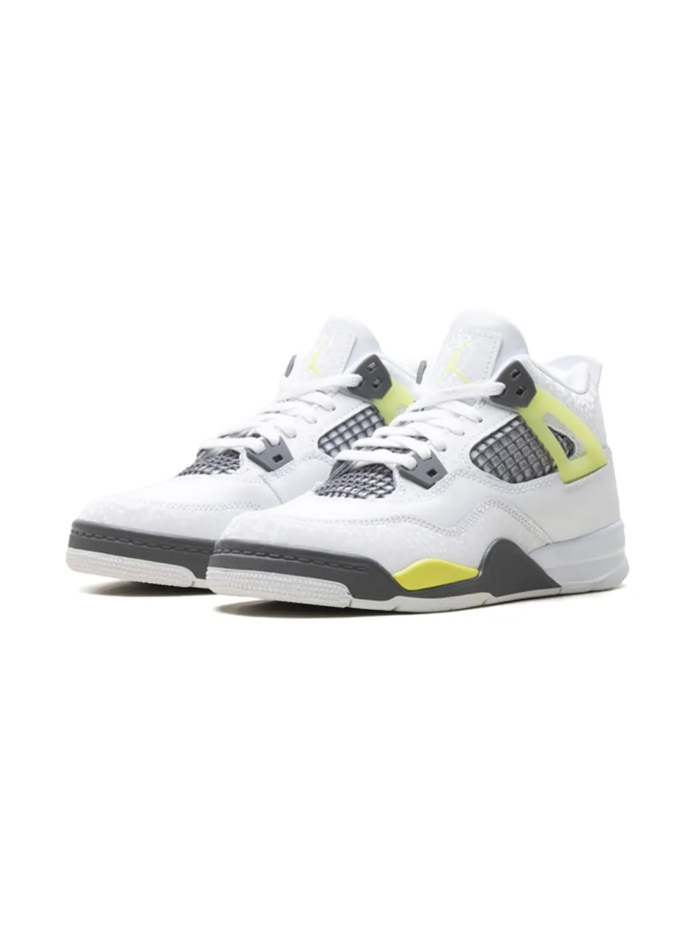 Jordan Kids Air Jordan 4 PS leren sneakers Wit