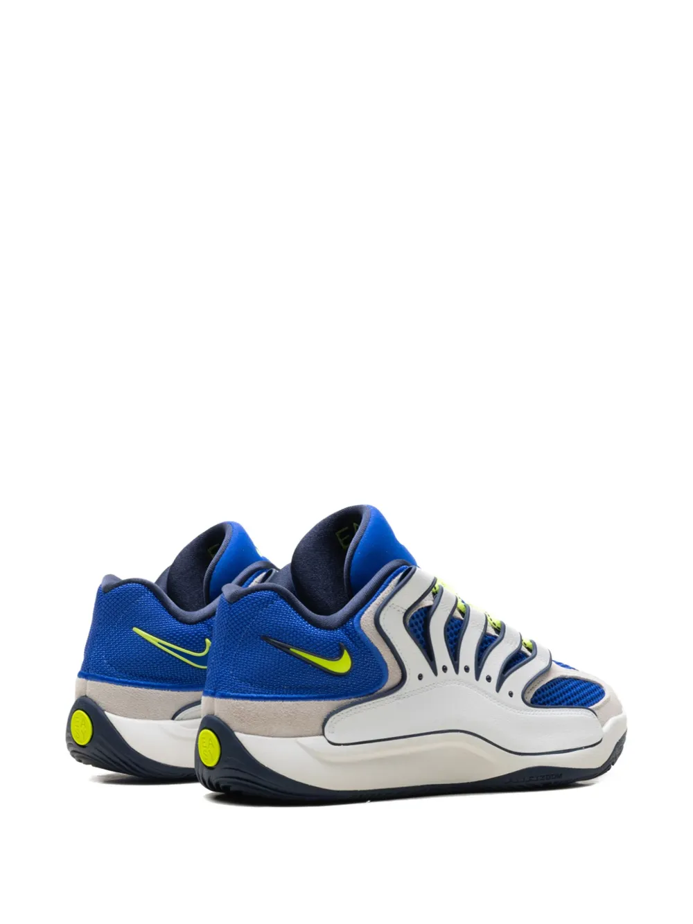 Nike KD 18 'Hyper Royal Neon Yellow Sail' sneakers Wit