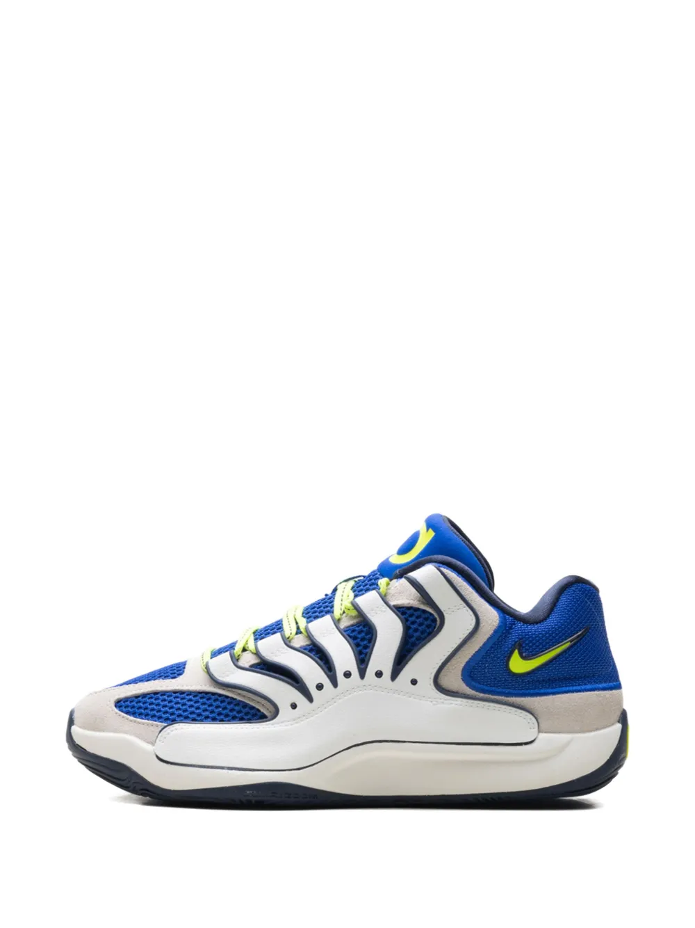 Nike KD 18 'Hyper Royal Neon Yellow Sail' sneakers Wit