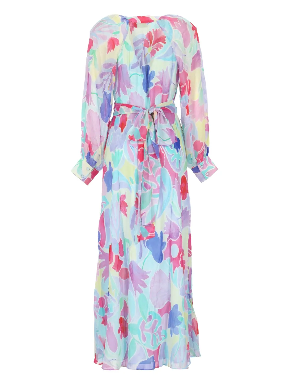Rixo Aero floral midi dress - Blauw