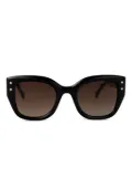 Carolina Herrera acetate-embellished sunglasses - Black
