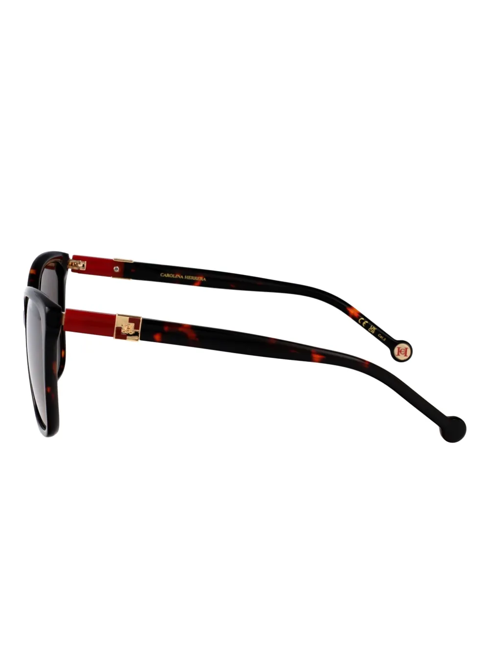 Carolina Herrera Her bril met cat-eye montuur en acetaat Bruin