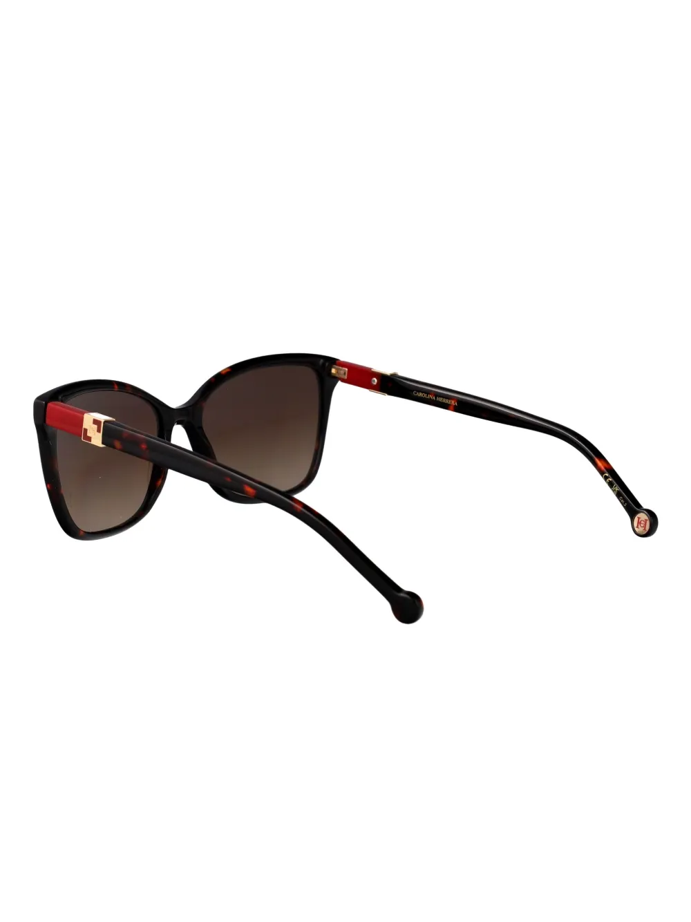 Carolina Herrera Her bril met cat-eye montuur en acetaat Bruin