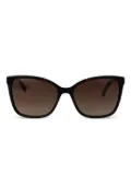 Carolina Herrera Her acetate cat-eye sunglasses - Brown