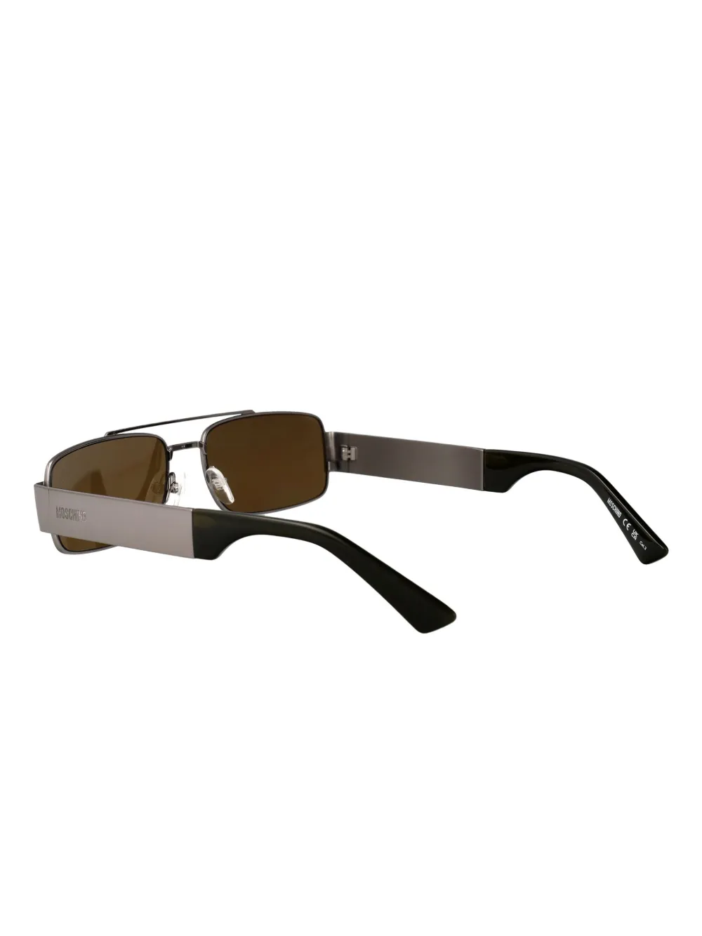 Moschino Eyewear Zonnebril met rechthoekig montuur Zilver