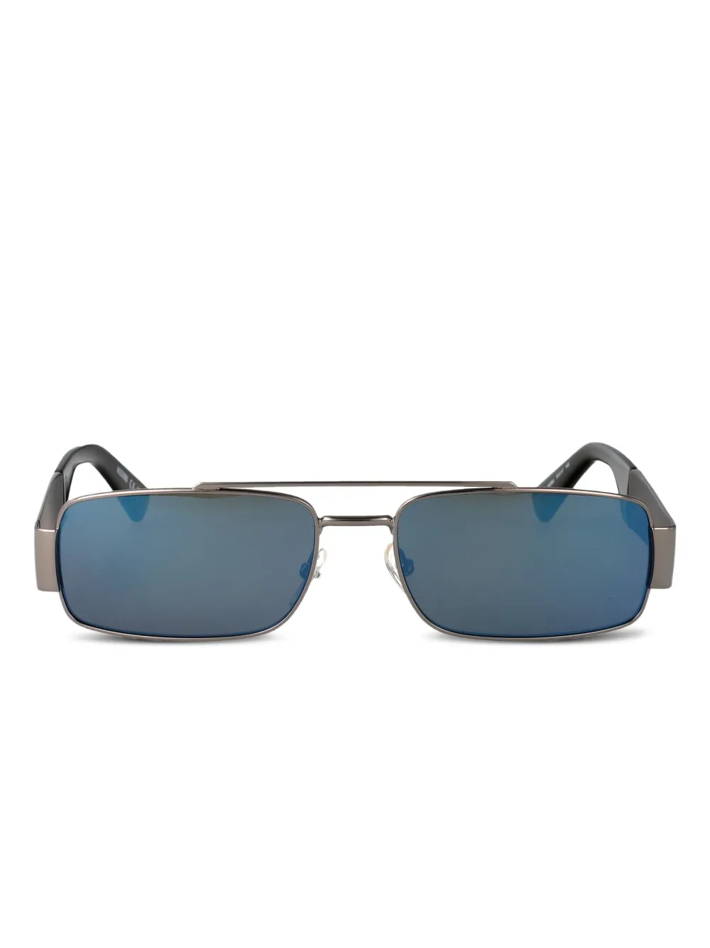 Moschino Eyewear Zonnebril met rechthoekig montuur Zilver