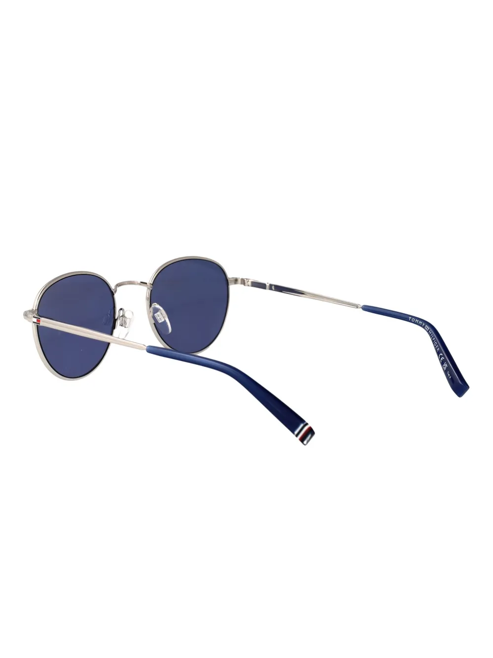 Tommy Hilfiger Zonnebril met rond montuur Zilver