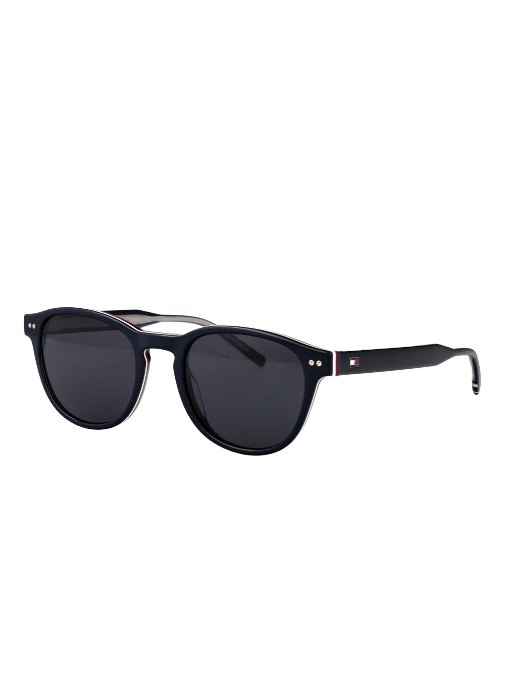 Tommy Hilfiger Zonnebril met rond montuur Blauw