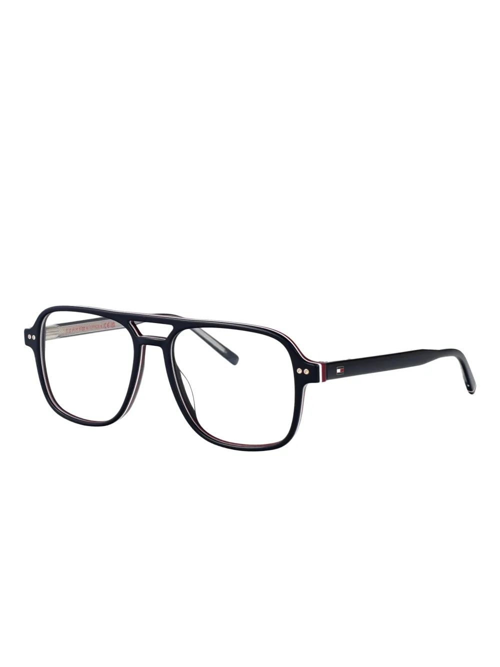 Tommy Hilfiger Bril met piloten montuur Zwart