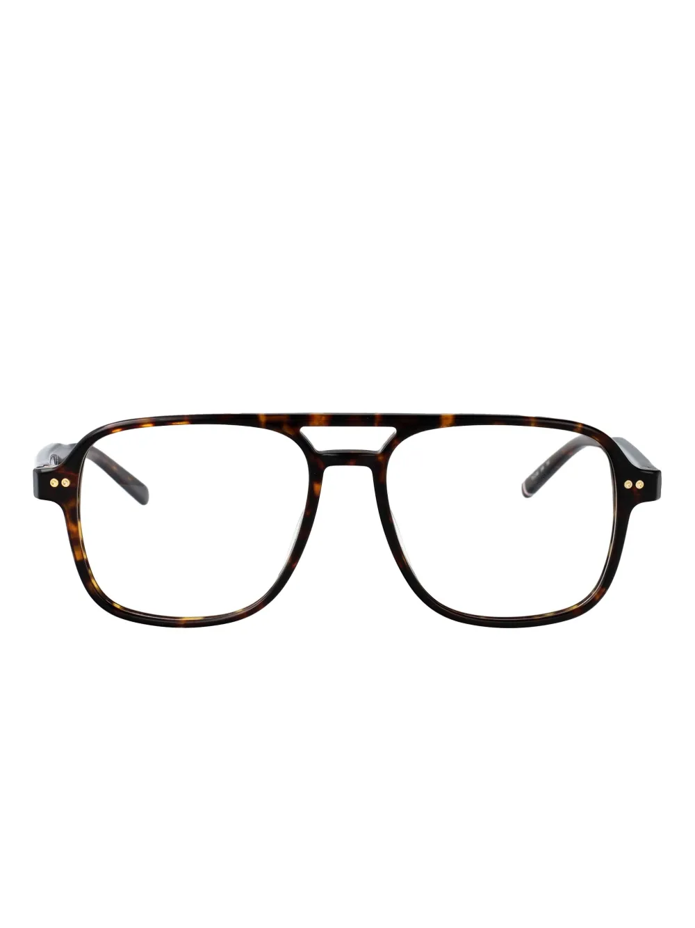 Tommy Hilfiger navigator-frame glasses - Marrone