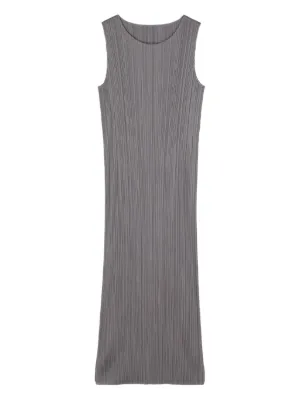 Pleats Please Issey Miyake ノースリーブ プリーツドレス | ブラック