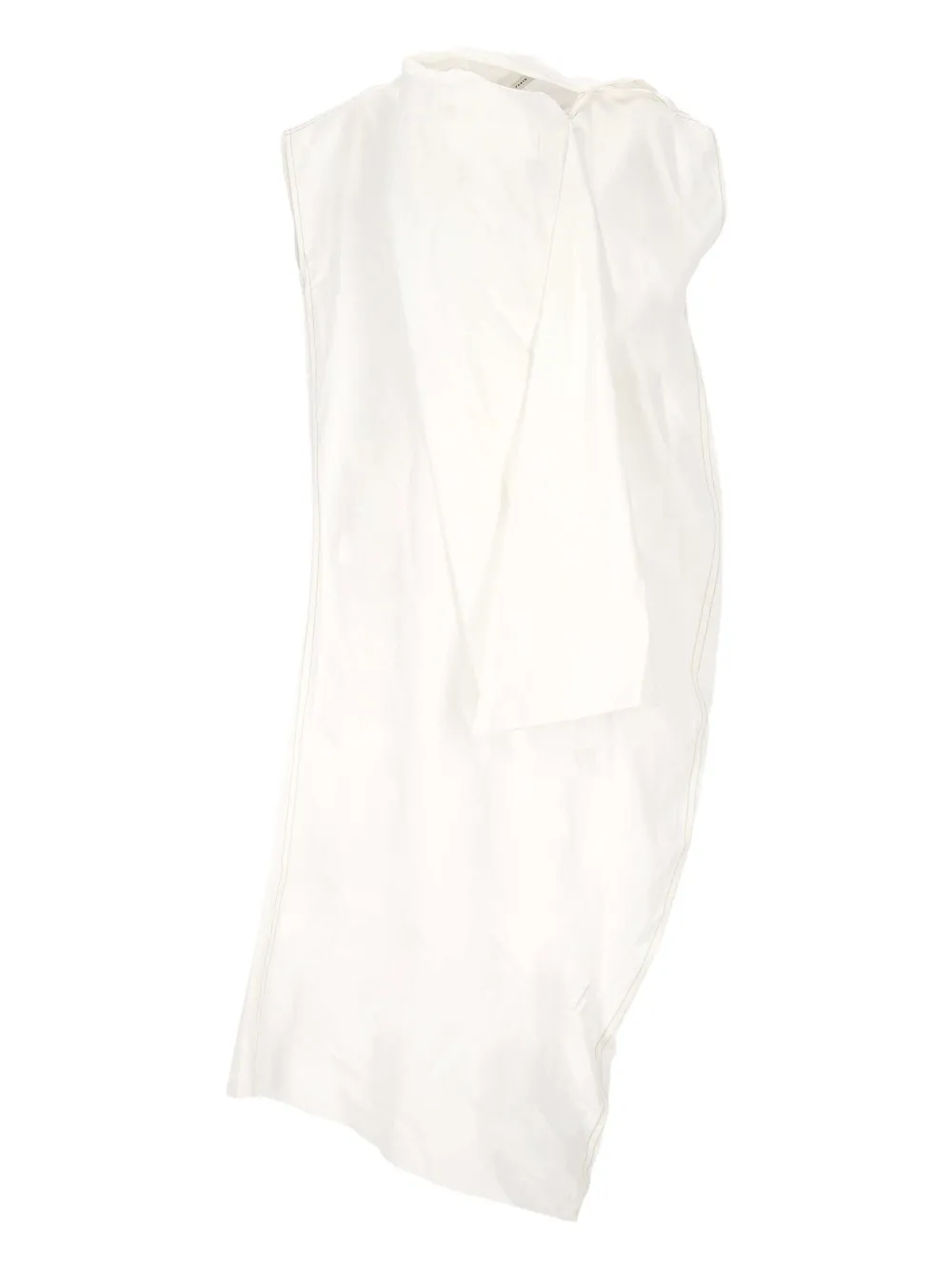 Carven asymmetric draped mini dress | White | Image 1