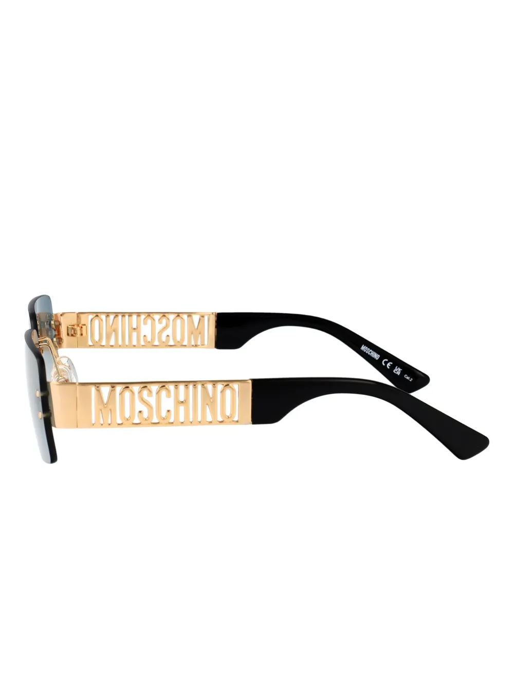 Moschino Eyewear MOS169 S logo-detail rectangle sunglasses Groen