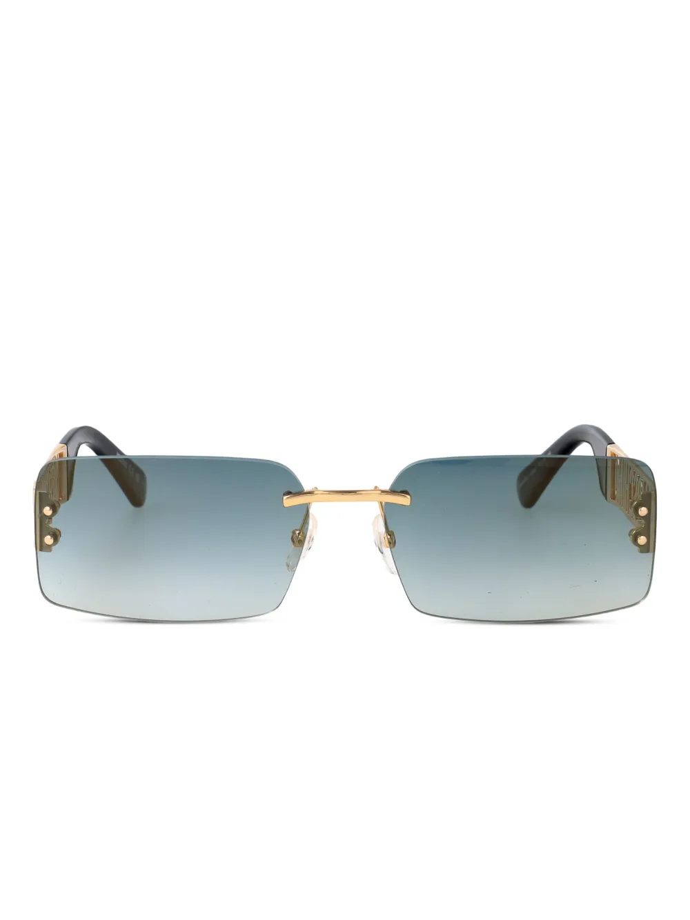 Moschino Eyewear MOS169 S logo-detail rectangle sunglasses Groen