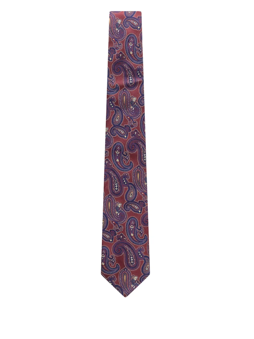 ETRO paisley-pattern silk tie Rood