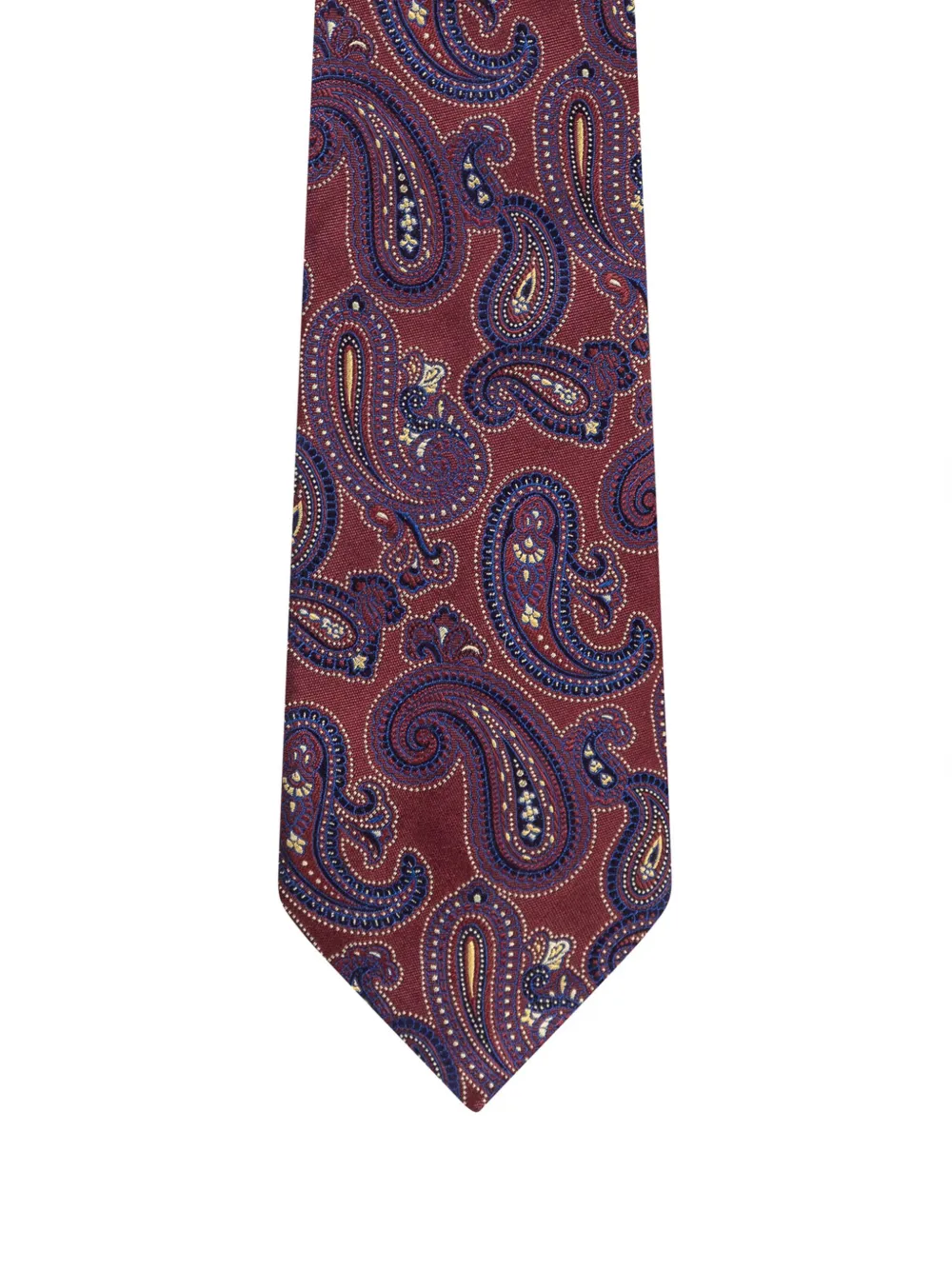 ETRO paisley-pattern silk tie Rood