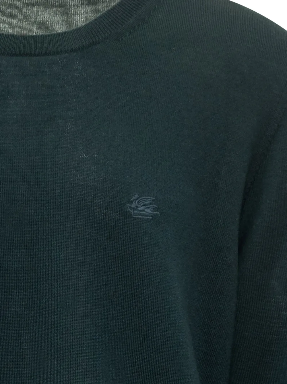 ETRO Trui met ronde hals en borduurwerk Groen