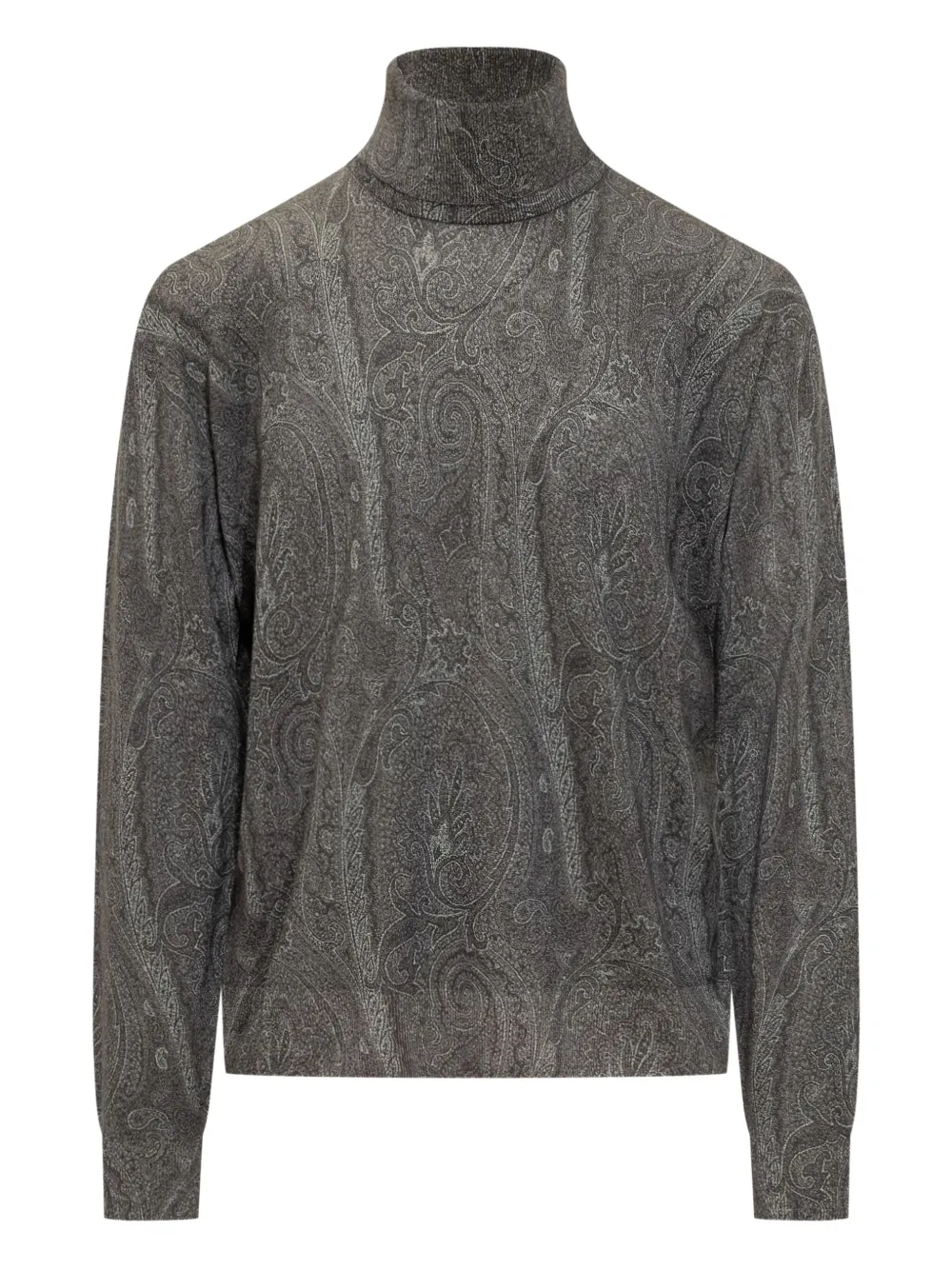 ETRO paisley turtleneck sweater | Grey | Image 1