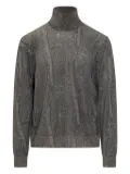 ETRO paisley turtleneck sweater - Grey