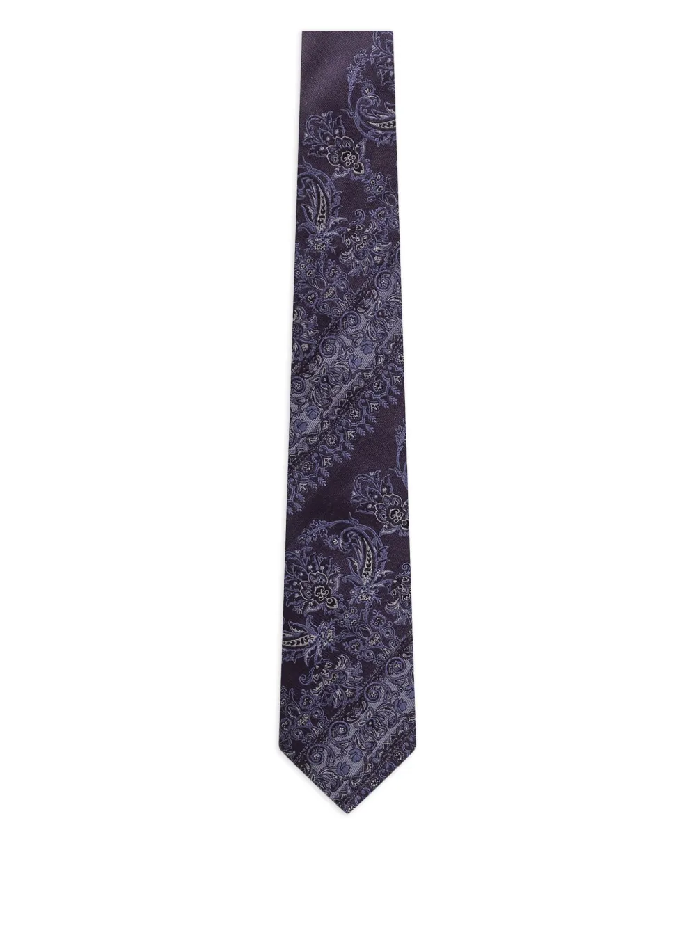 Etro Paisley-embroidered Tie In Blue