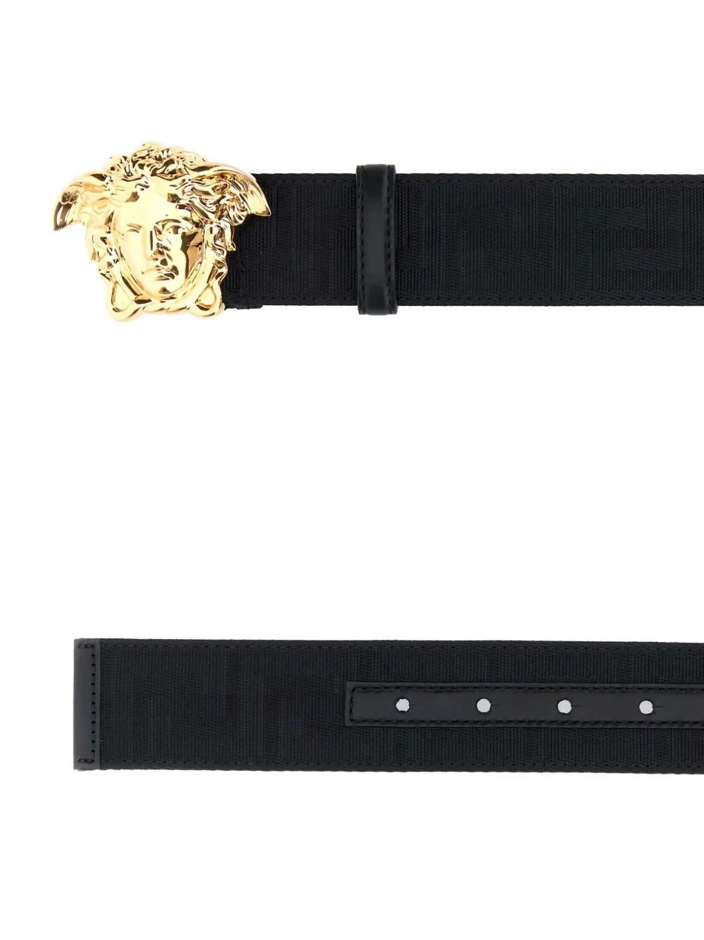 Versace Leren riem - Zwart