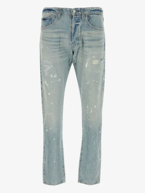 Polo Ralph Lauren jeans con efecto envejecido y estampado de salpicaduras de pintura