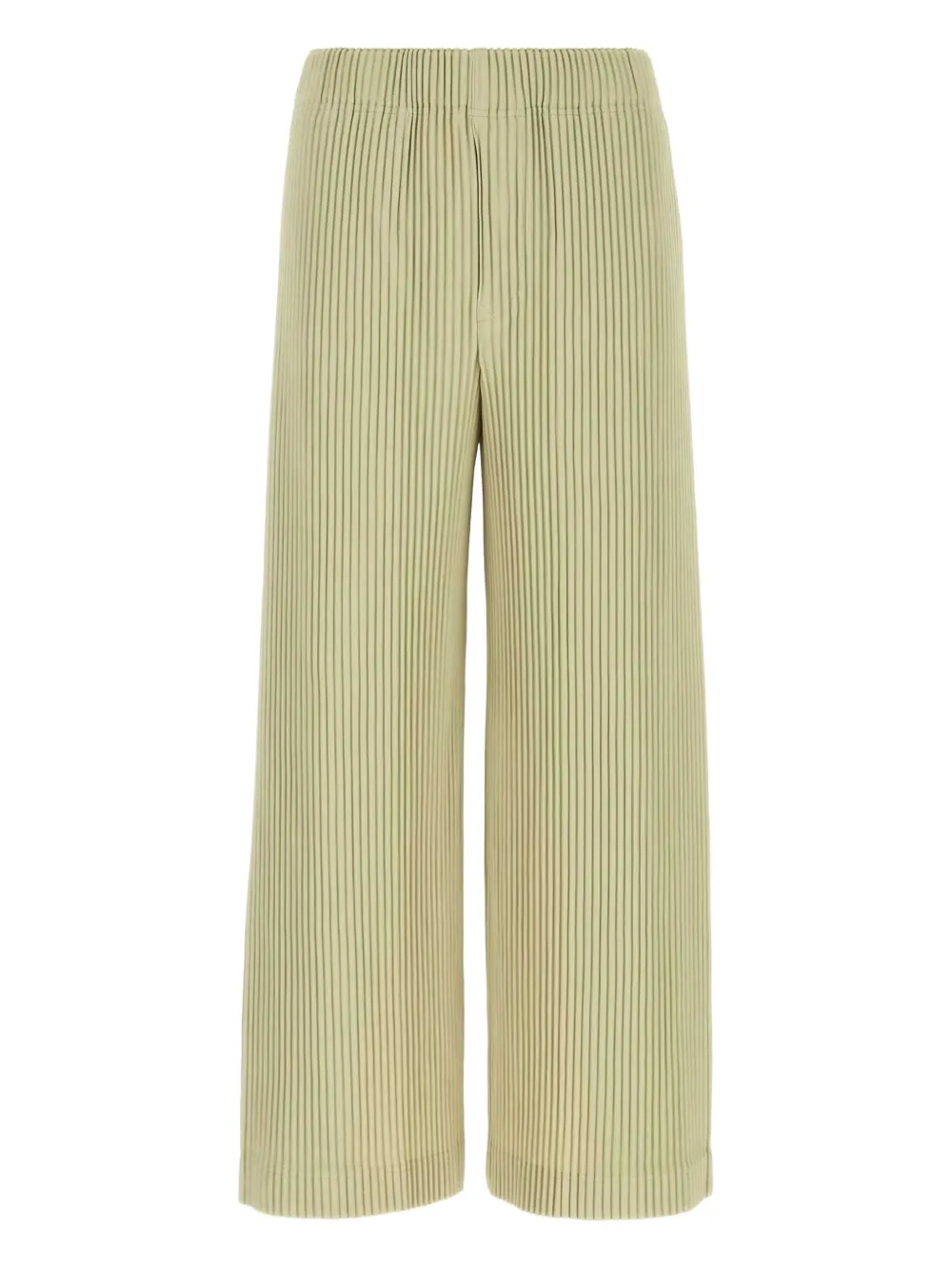 Homme Plissé Issey Miyake Broek met wijde pijpen en plissé-effect Beige