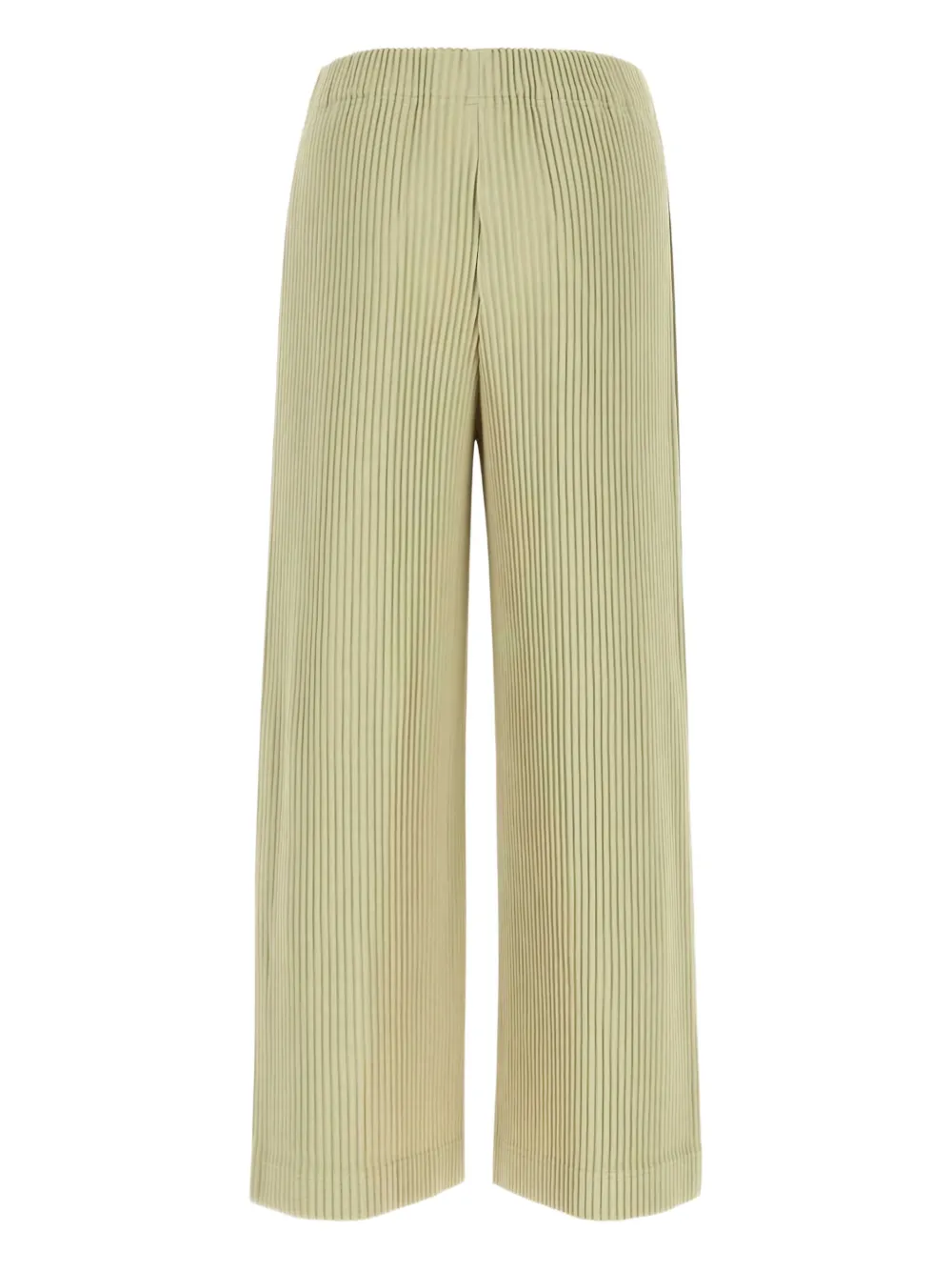 Homme Plissé Issey Miyake Broek met wijde pijpen en plissé-effect - Beige