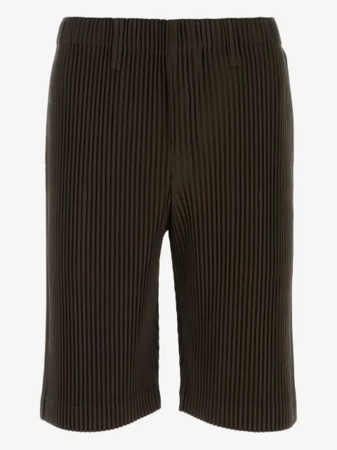 Homme Plissé Issey Miyake bermudas con efecto plisado