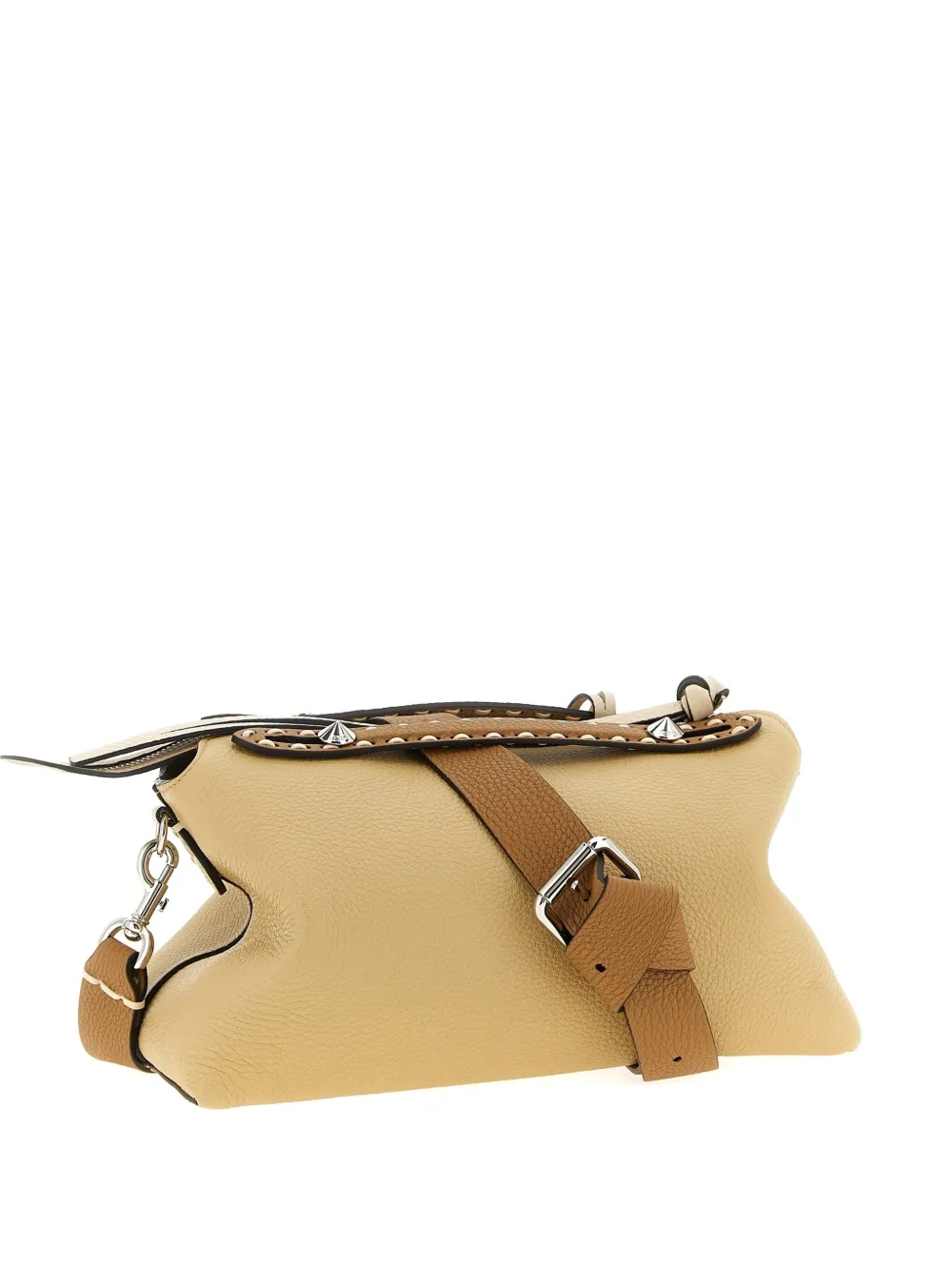 FENDI Shopper verfraaid met studs - Beige