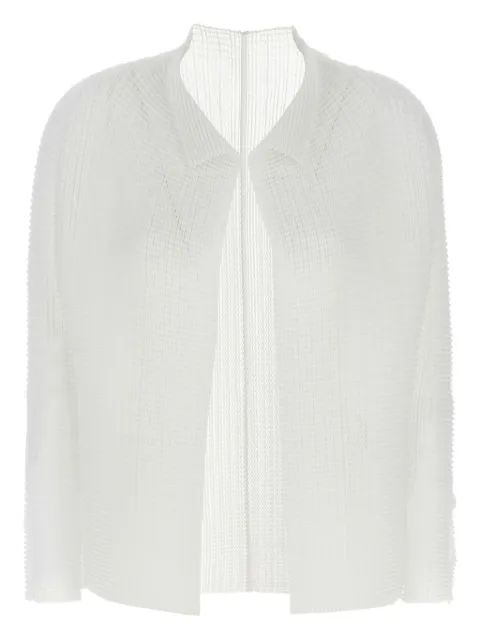 Issey Miyake cardigan à design ouvert