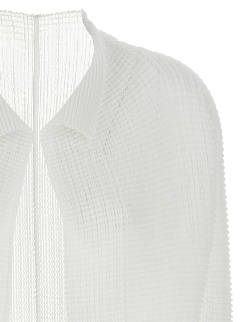 Issey Miyake Vest met open voorkant Wit