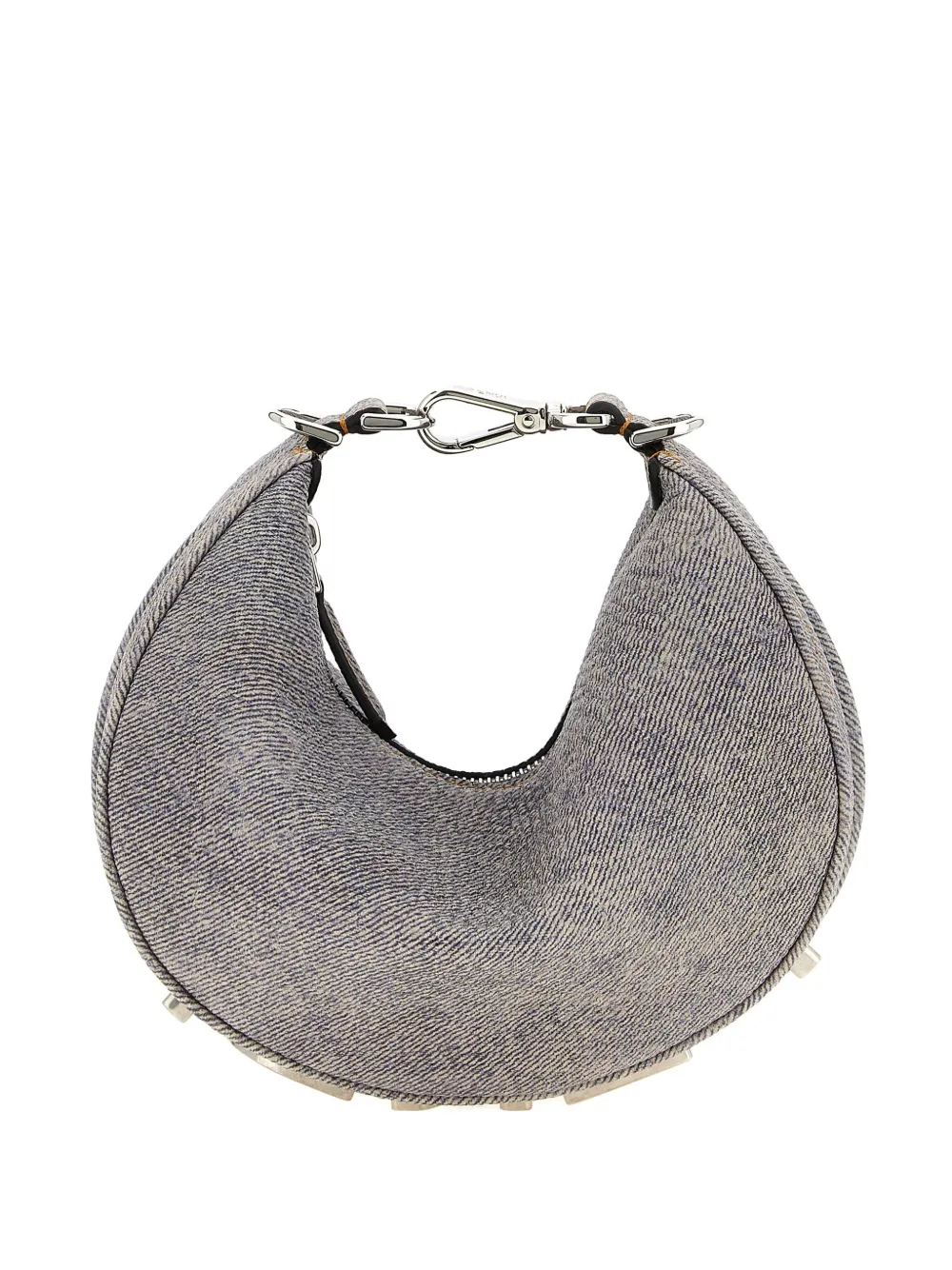 Shop Fendi Denim Hobo Tote Bag