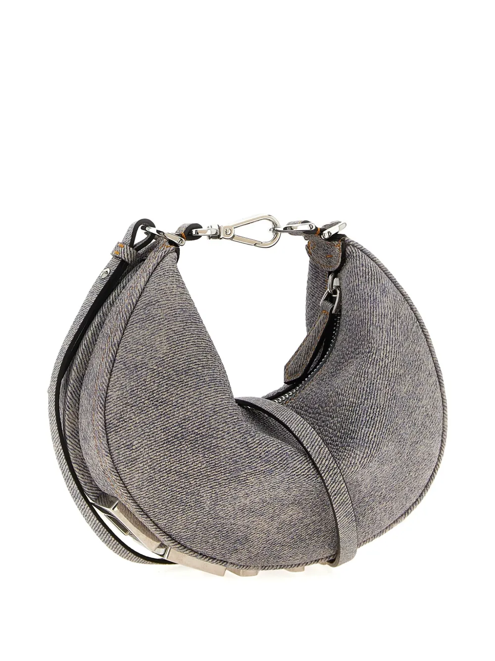 FENDI Denim hobo shopper - Grijs
