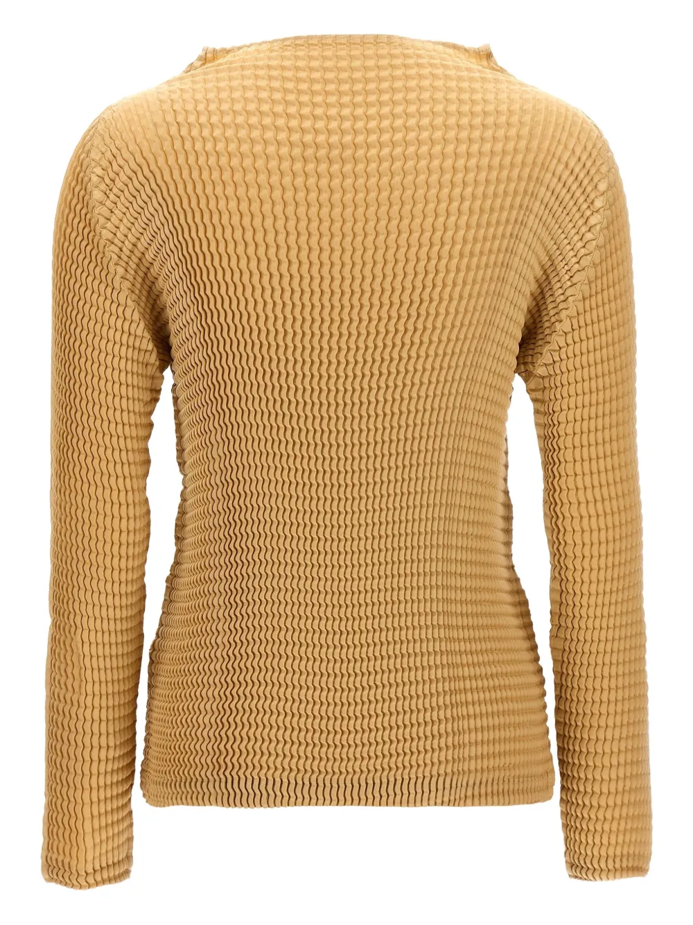 Issey Miyake Top met lange mouwen - Beige