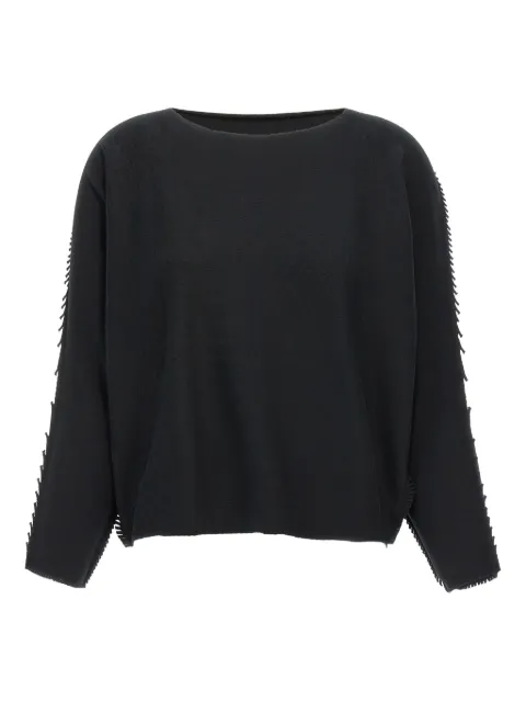 Issey Miyake frayed-detail jumper