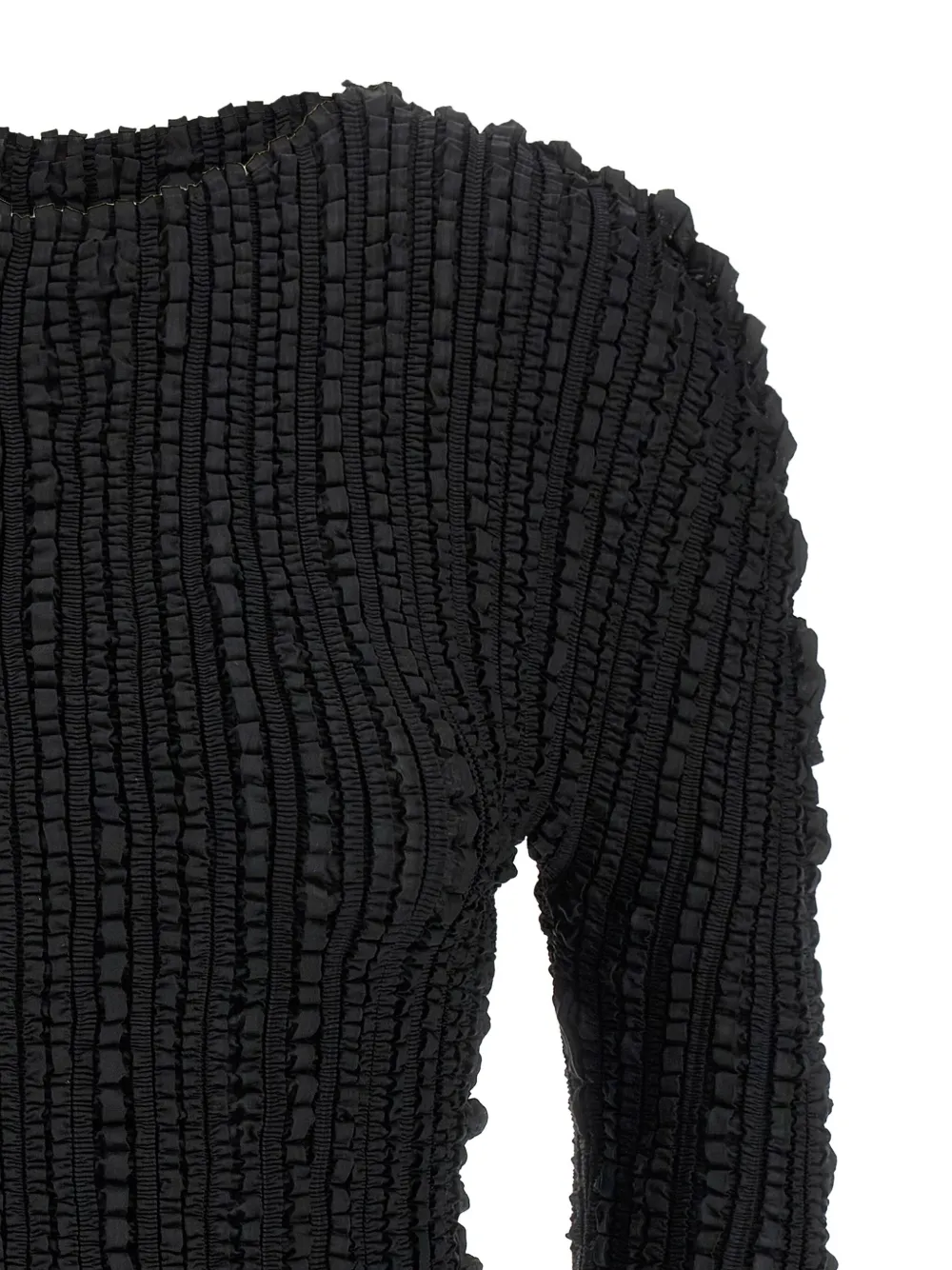 Issey Miyake Jellyfish Pleats top met lange mouwen Zwart