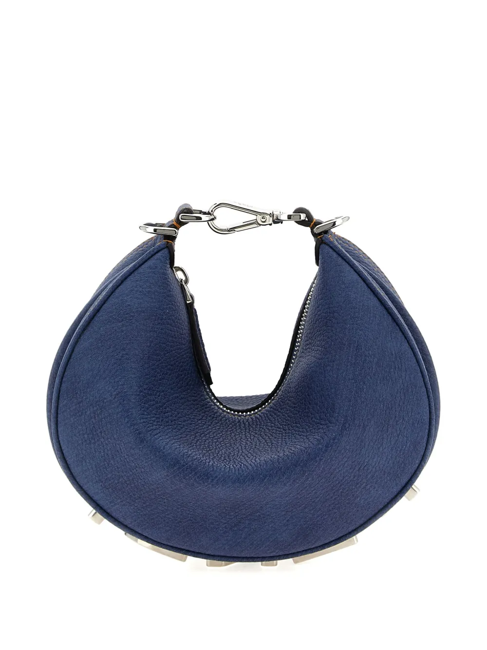 FENDI graphy denim-effect mini bag Blauw