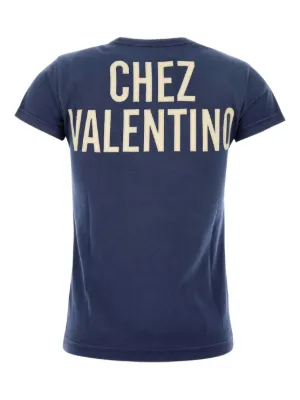 Tシャツ・カットソー VALENTINO Woman T-Shirt Indigo 7B3MG24D970 BN4 T-shirt with print | Valentino | OTTODISANPIETRO