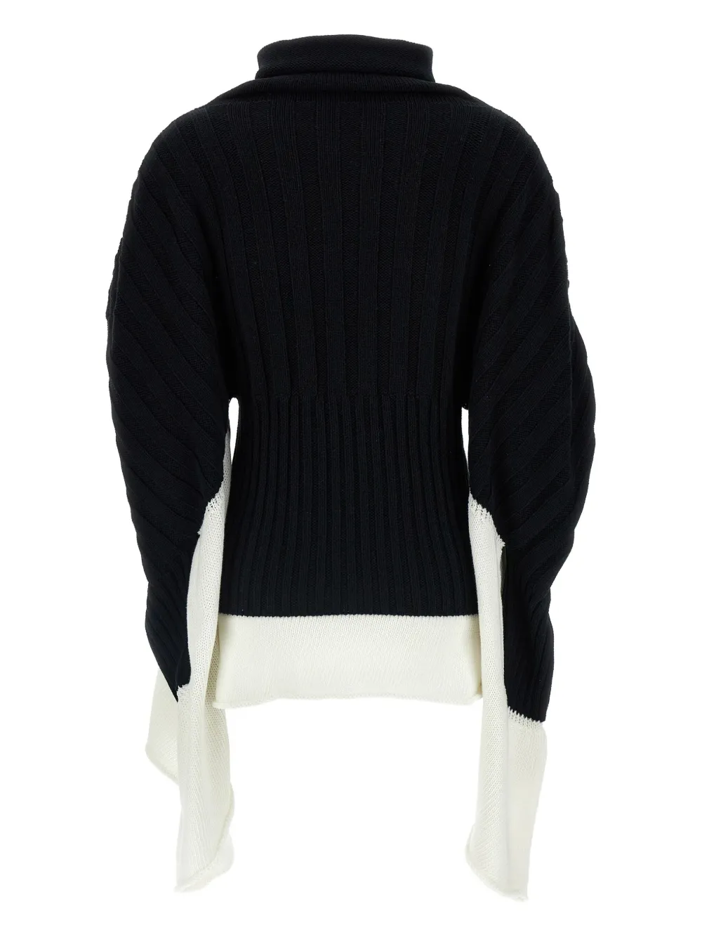 Issey Miyake asymmetric ribbed turtleneck jumper | Knitted Sweaters | Image 2