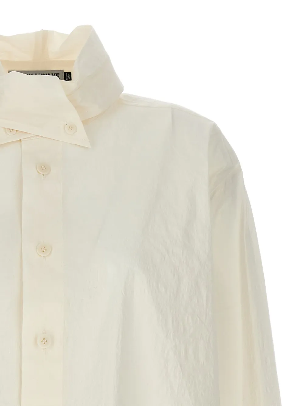 Issey Miyake Gekreukeld blouse Beige