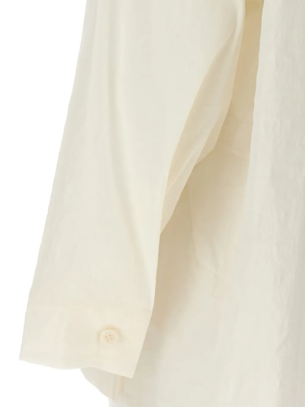 Issey Miyake Gekreukeld blouse Beige
