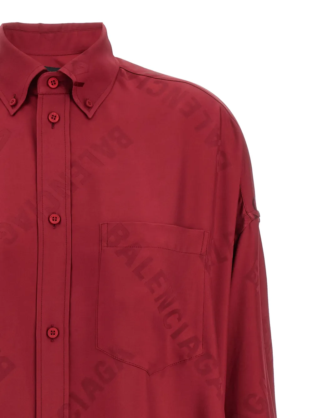 Shop Balenciaga Logo-printed Shirt
