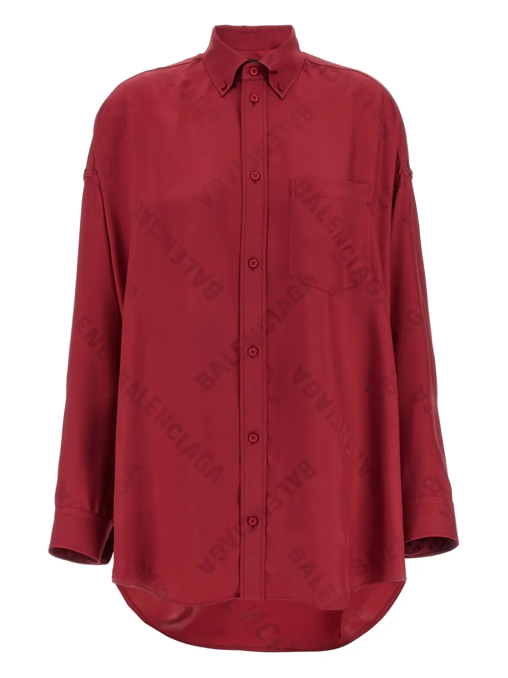 Shop Balenciaga Logo-printed Shirt