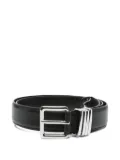 Maje leather buckle belt - Black