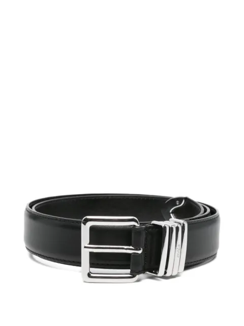 Maje leather buckle belt