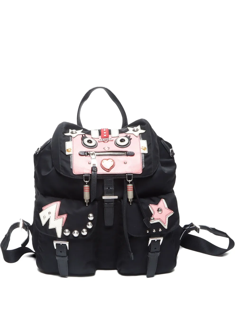 Prada Pre-Owned 2000s ロボット バックパック - ブラック Prada Pre-Owned 2000s ロボット バックパック - ブラック